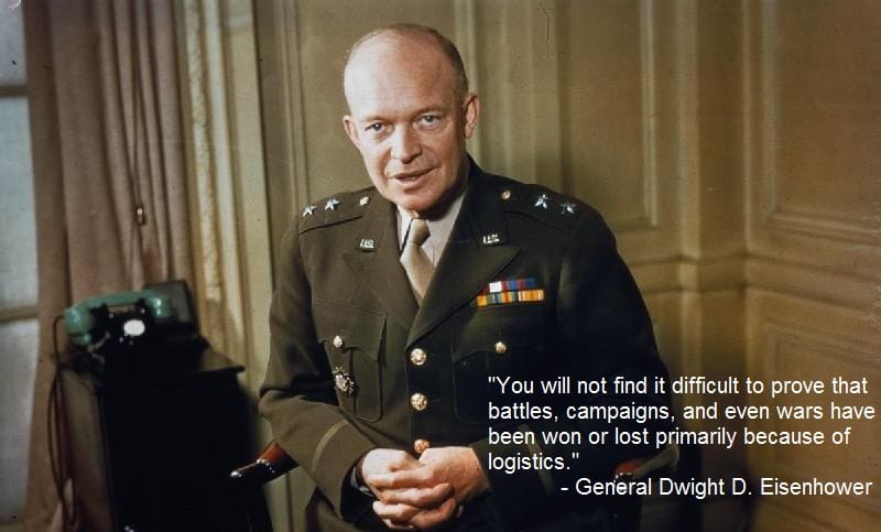 Eisenhower logistics quote